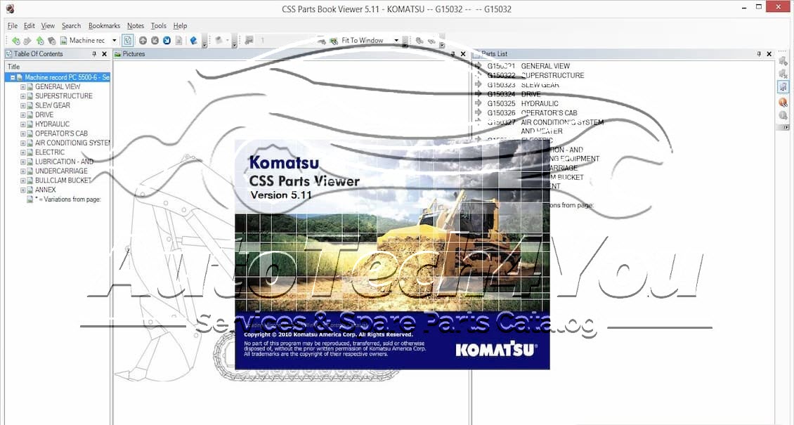 Komatsu parts catalog
