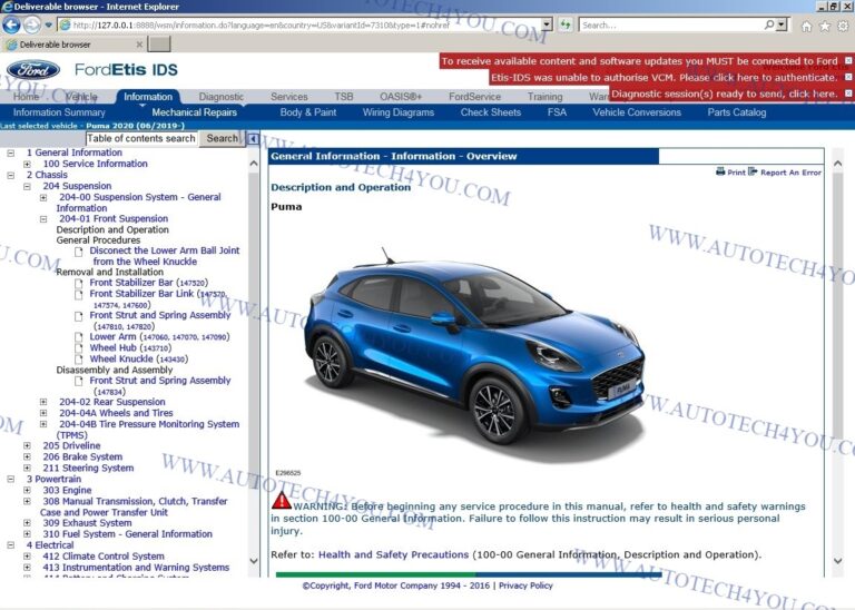 AUTOTECH4YOU Ford ETIS IDS Offline Repair Manuals | AUTOTECH4YOU