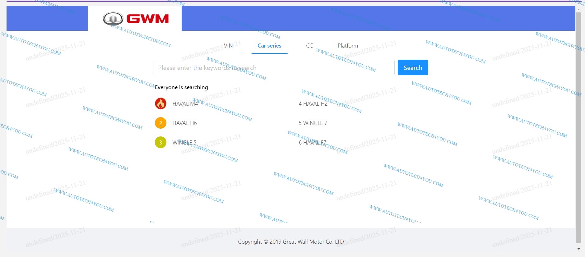 GREAT WALL EPC Online 2026